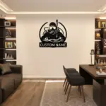 Custom Scuba Diver Metal Sign